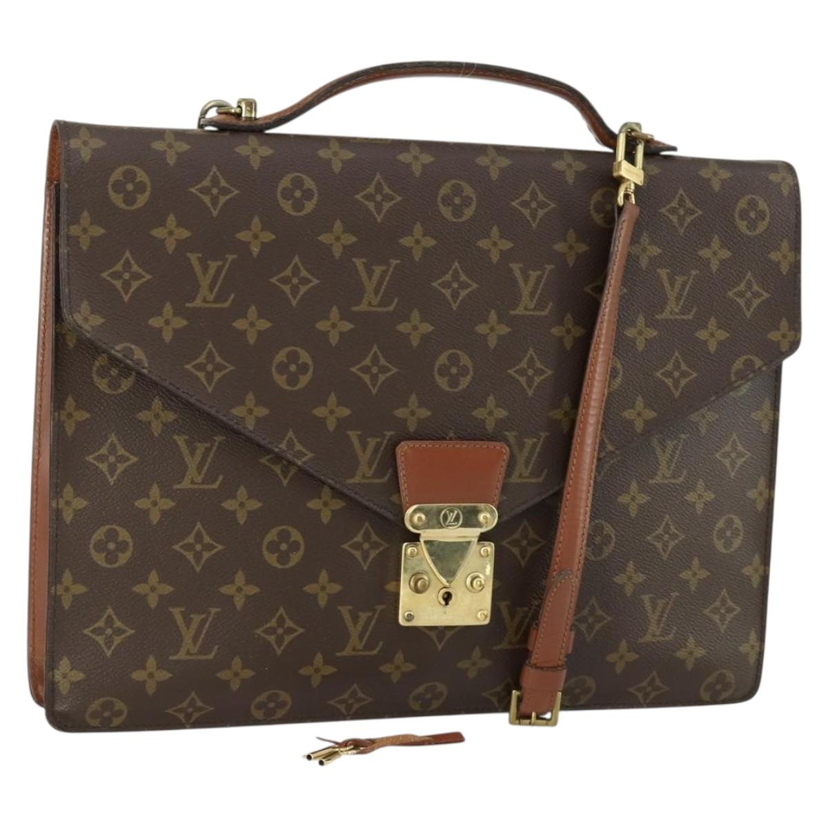 LOUIS VUITTON Monogram Porte Documents Bandouliere Bag M53338 LV Auth BA9240