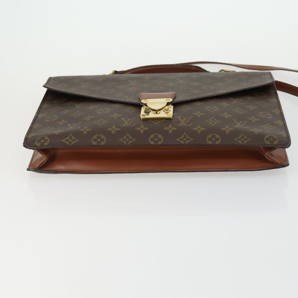 LOUIS VUITTON Monogram Porte Documents Bandouliere Bag M53338 LV Auth BA9240