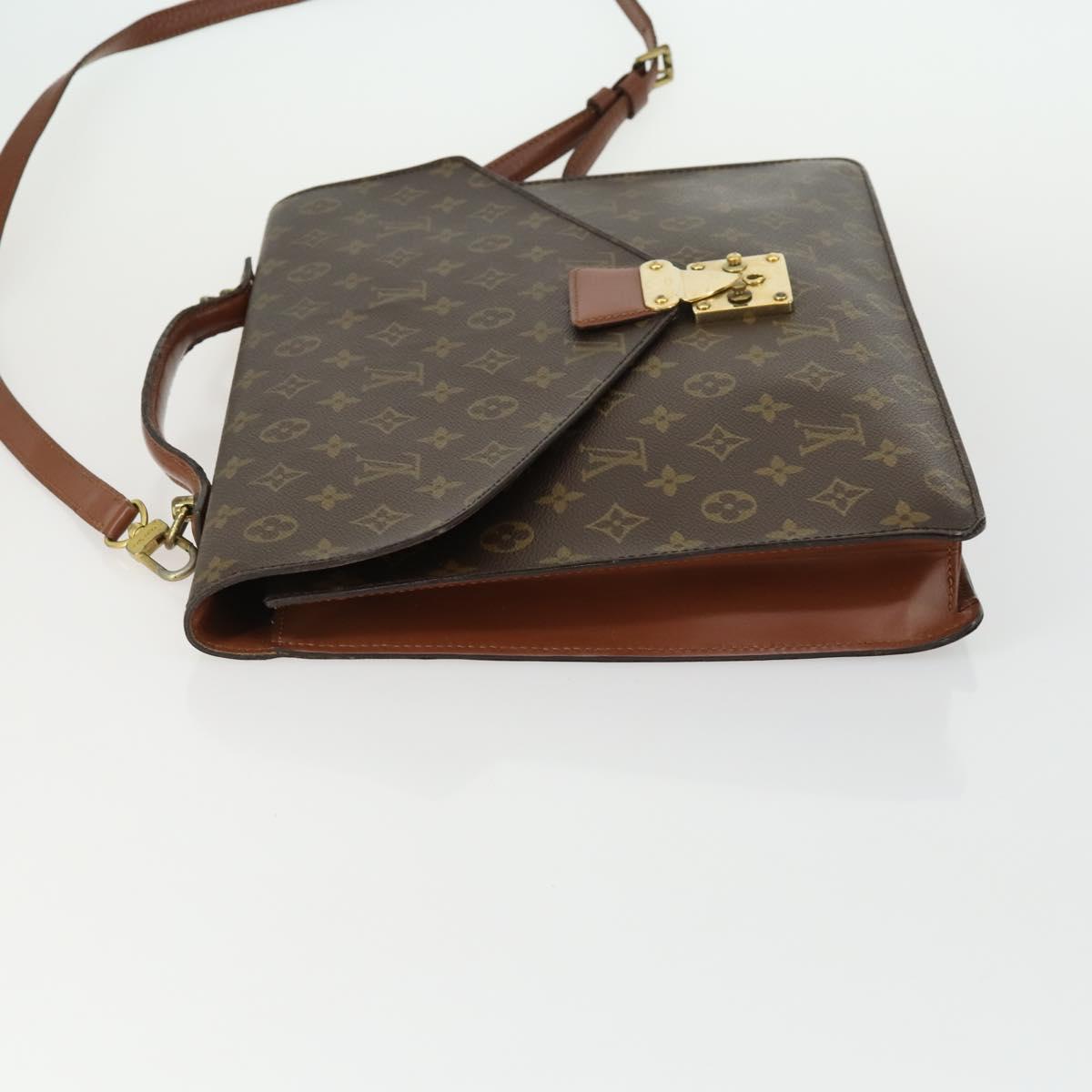 LOUIS VUITTON Monogram Porte Documents Bandouliere Bag M53338 LV Auth BA9240