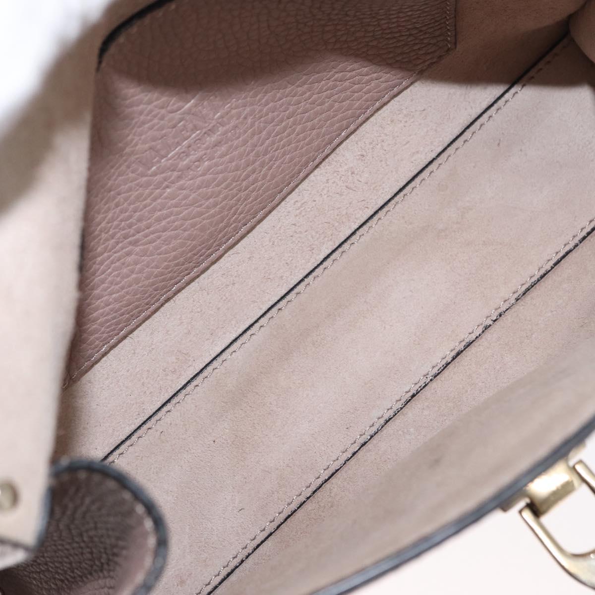 VALENTINO Rock Studs Shoulder Bag Leather Pink Gold Auth BA9244