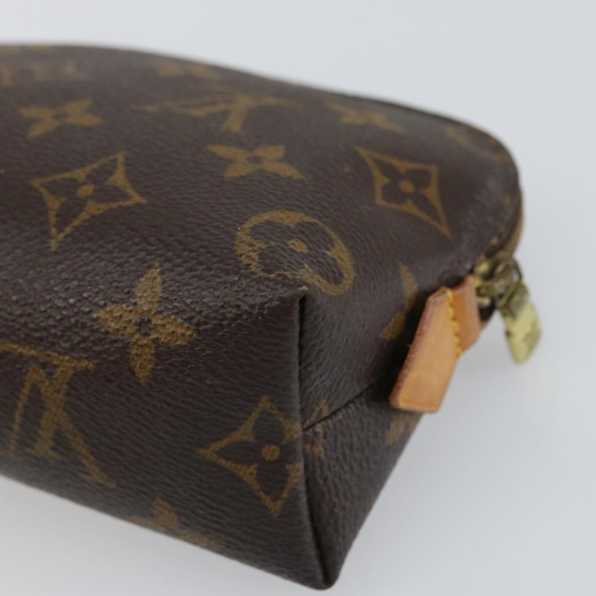 LOUIS VUITTON Monogram Pochette Cosmetic PM Pouch M43998 LV Auth BA9254