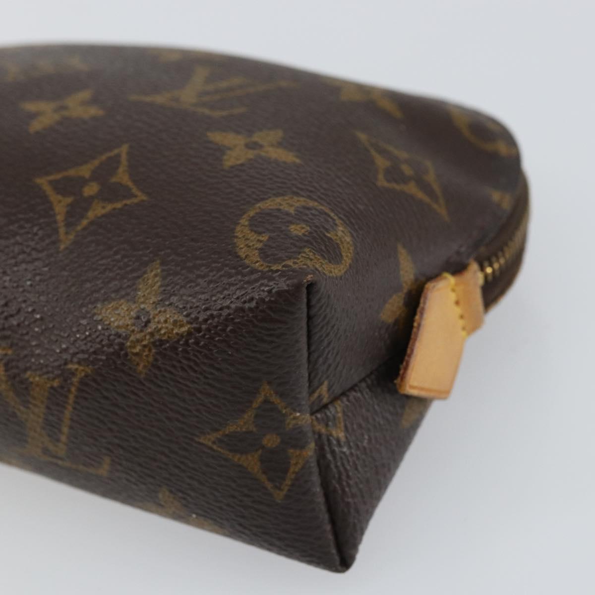 LOUIS VUITTON Monogram Pochette Cosmetic PM Pouch M43998 LV Auth BA9254