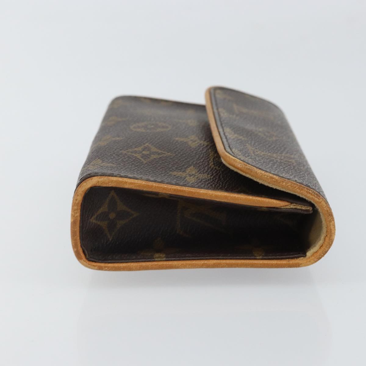 LOUIS VUITTON Monogram Pochette Florentine Waist bag M51855 LV Auth BA9268