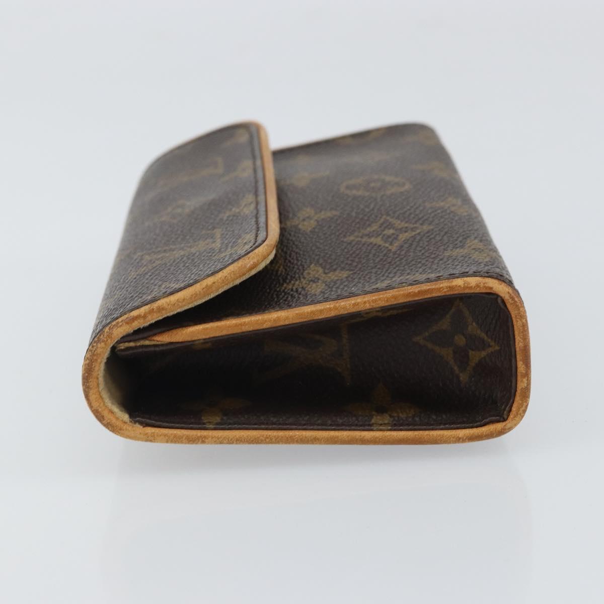 LOUIS VUITTON Monogram Pochette Florentine Waist bag M51855 LV Auth BA9268