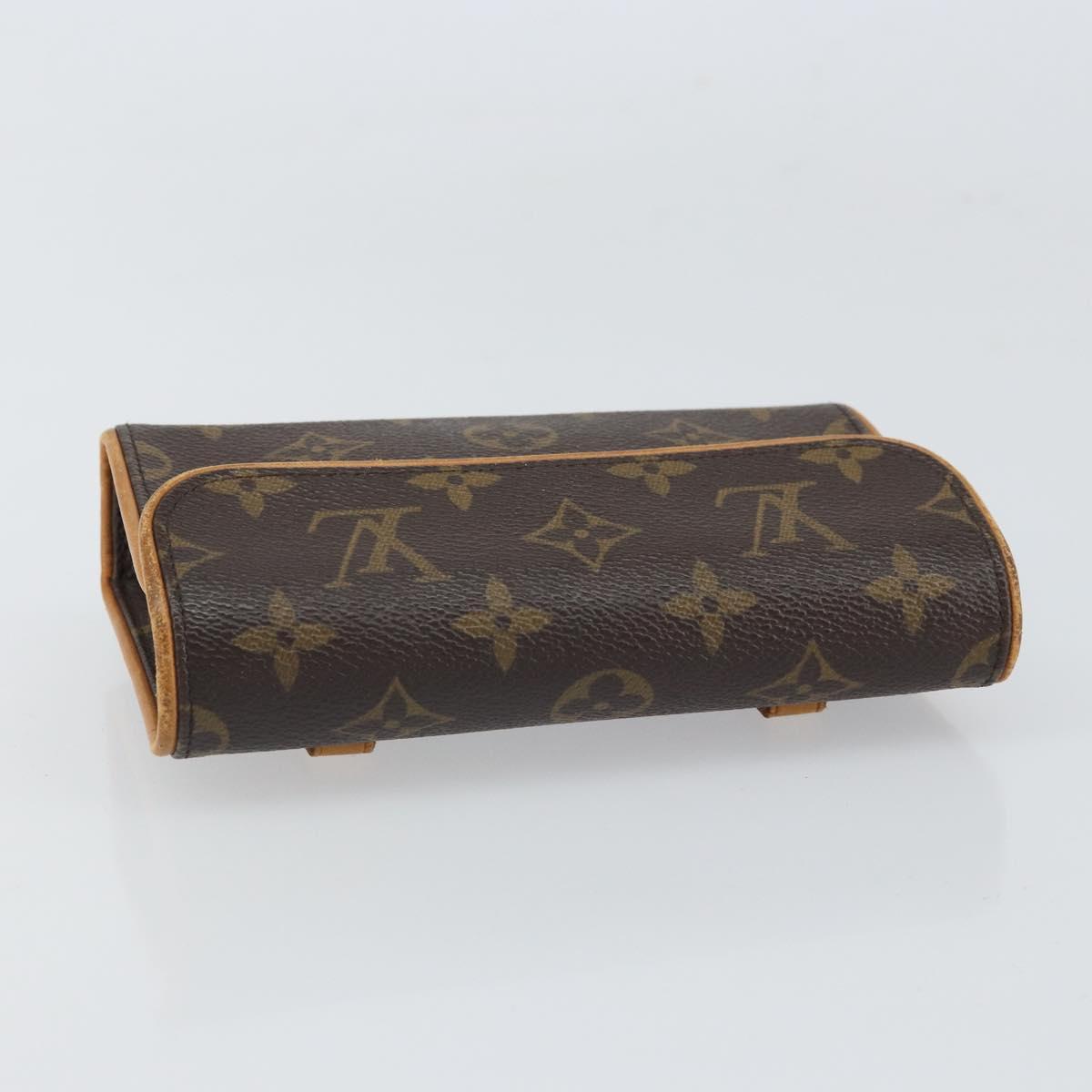 LOUIS VUITTON Monogram Pochette Florentine Waist bag M51855 LV Auth BA9268
