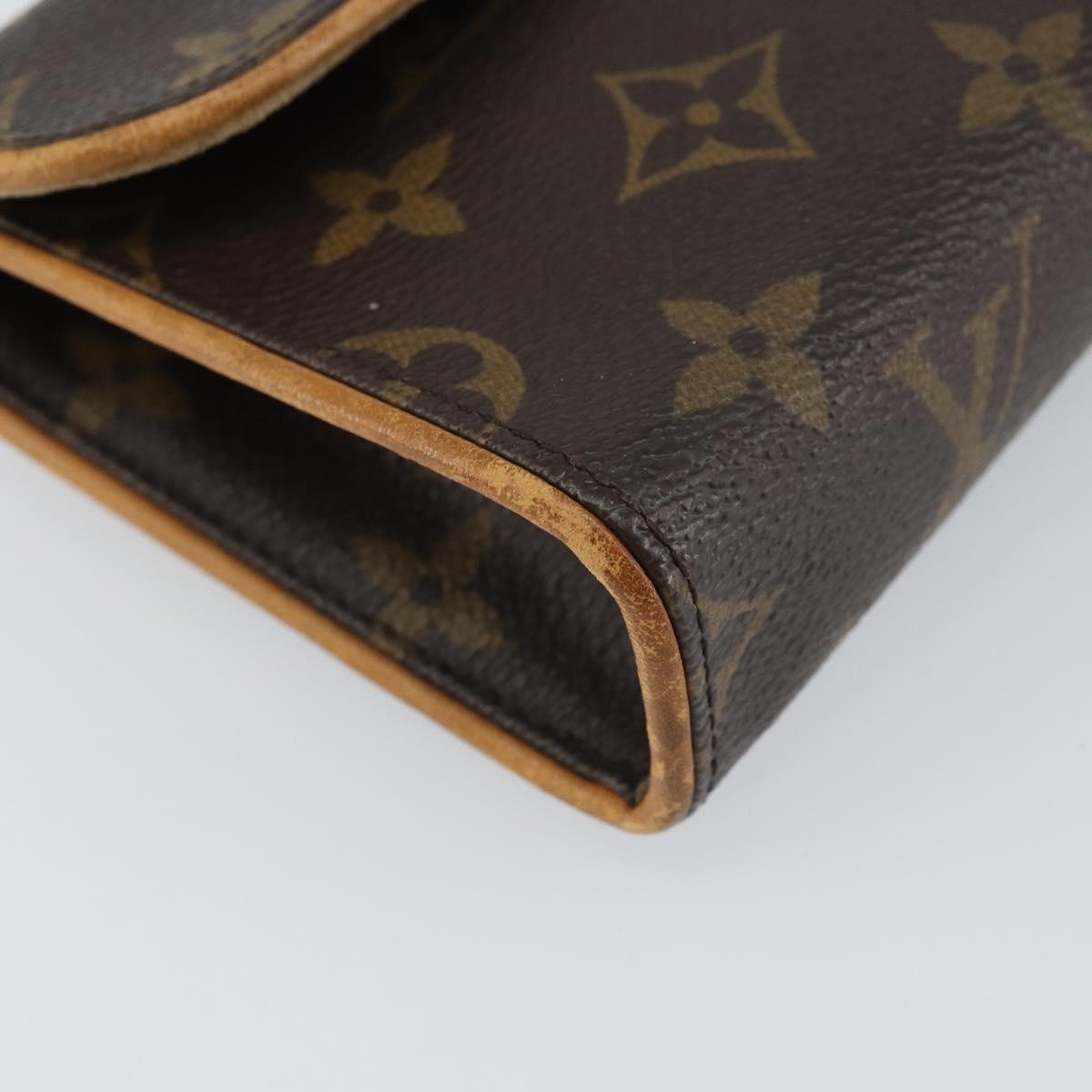 LOUIS VUITTON Monogram Pochette Florentine Waist bag M51855 LV Auth BA9268