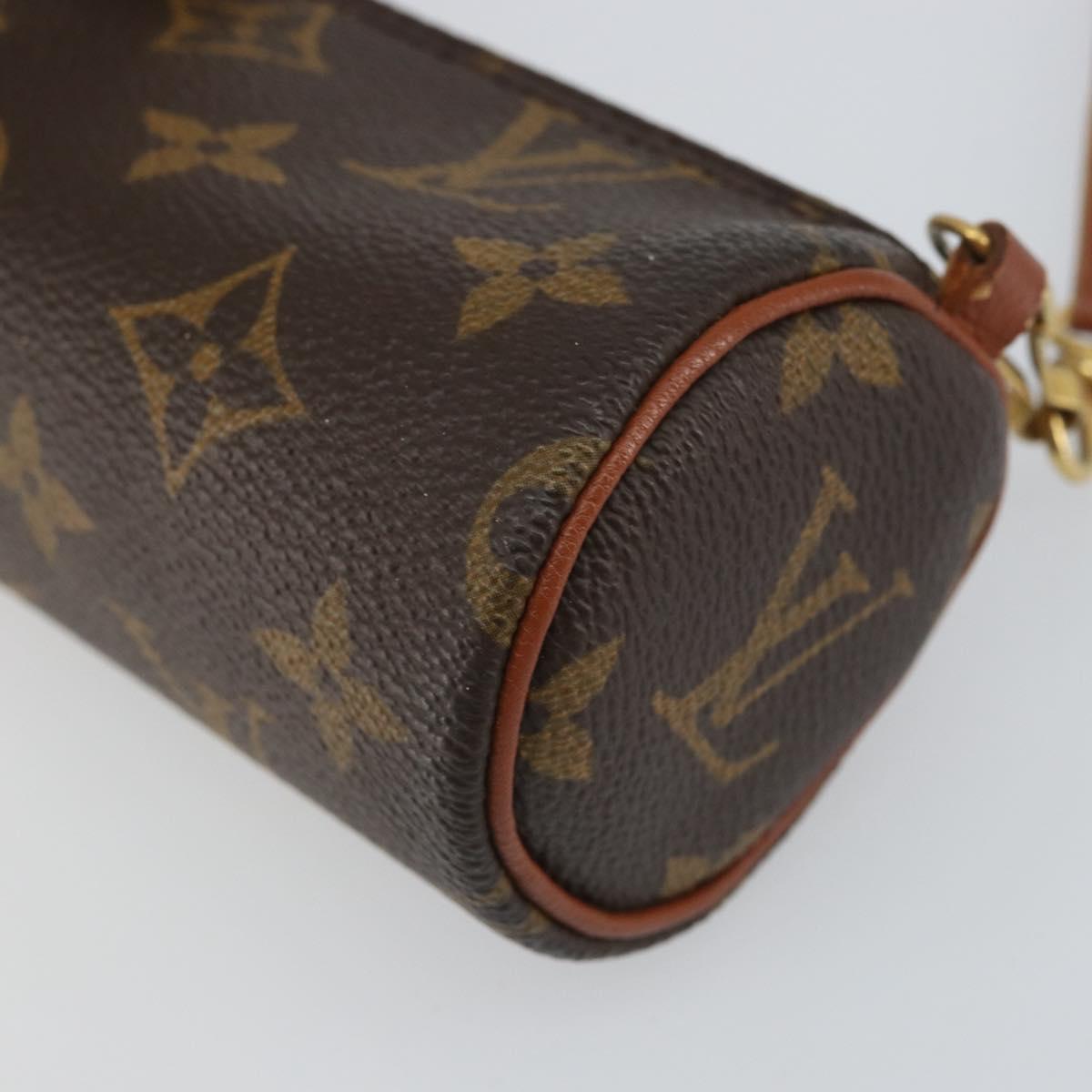 LOUIS VUITTON Monogram Papillon Pouch LV Auth BA9269