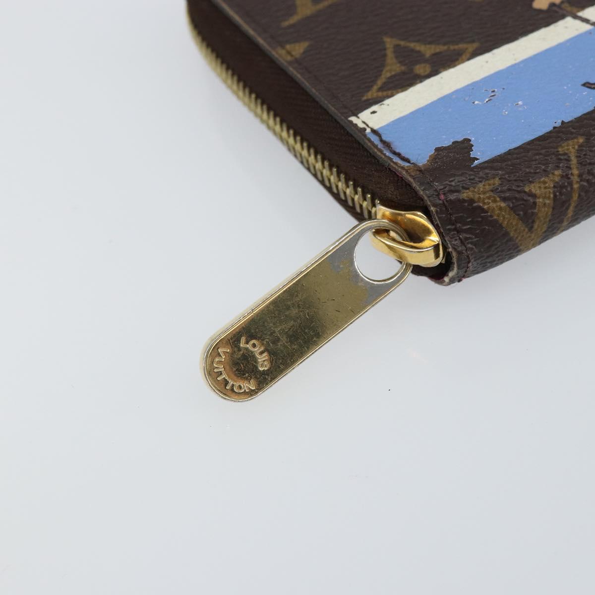 LOUIS VUITTON Monogram Holiday collection Zippy Wallet M63379 LV Auth BA9270