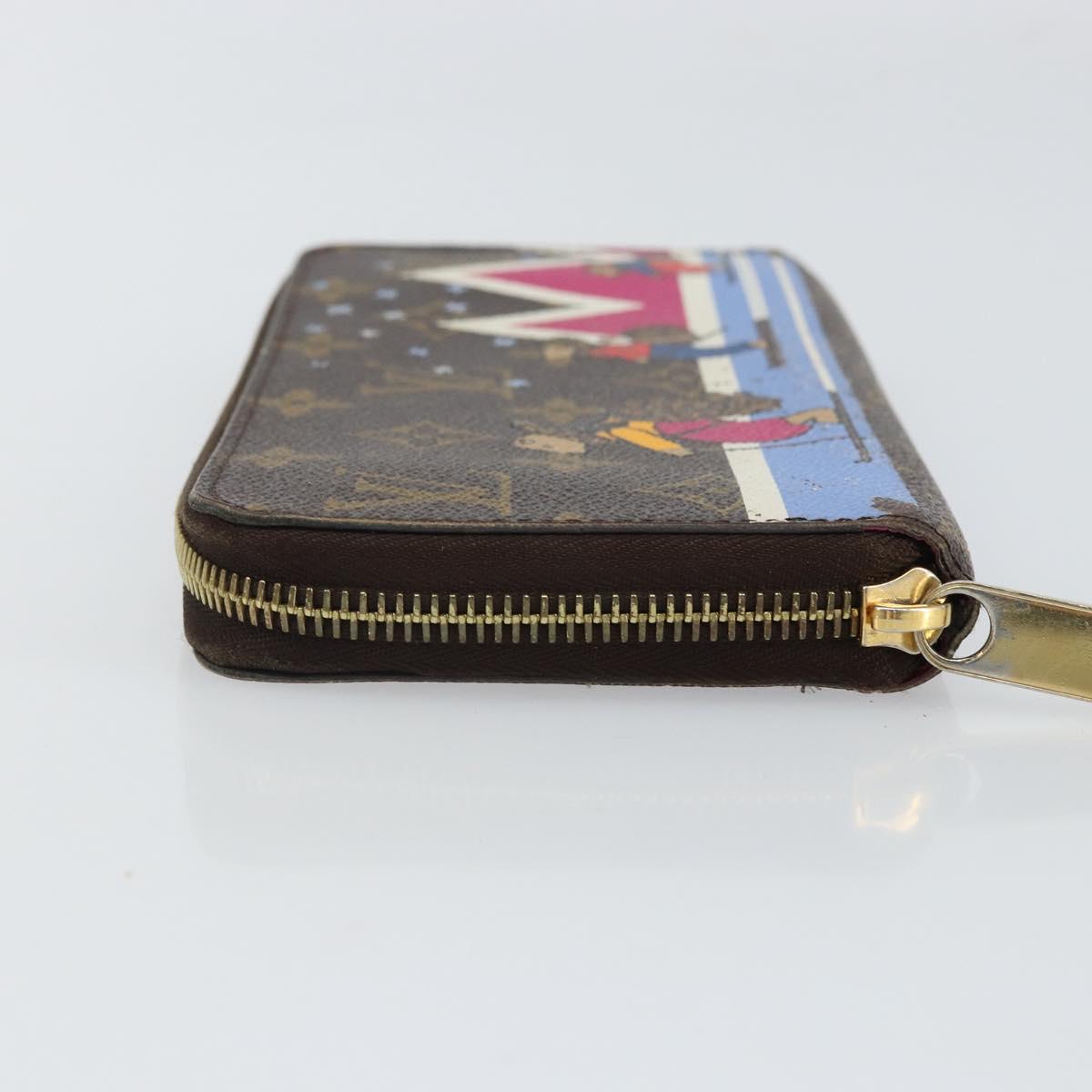 LOUIS VUITTON Monogram Holiday collection Zippy Wallet M63379 LV Auth BA9270