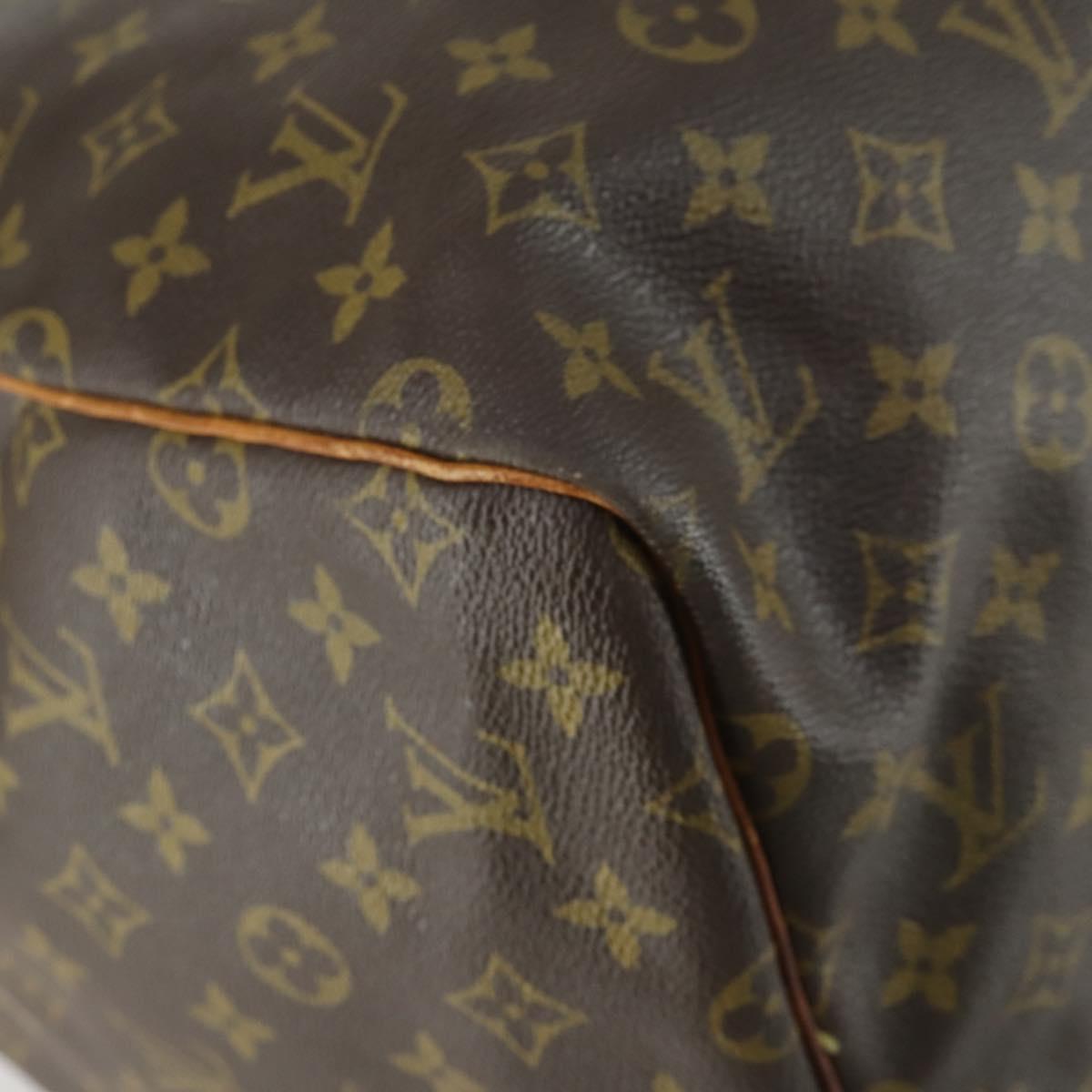 LOUIS VUITTON Monogram Keepall 55 Boston Bag M41424 LV Auth BA9282