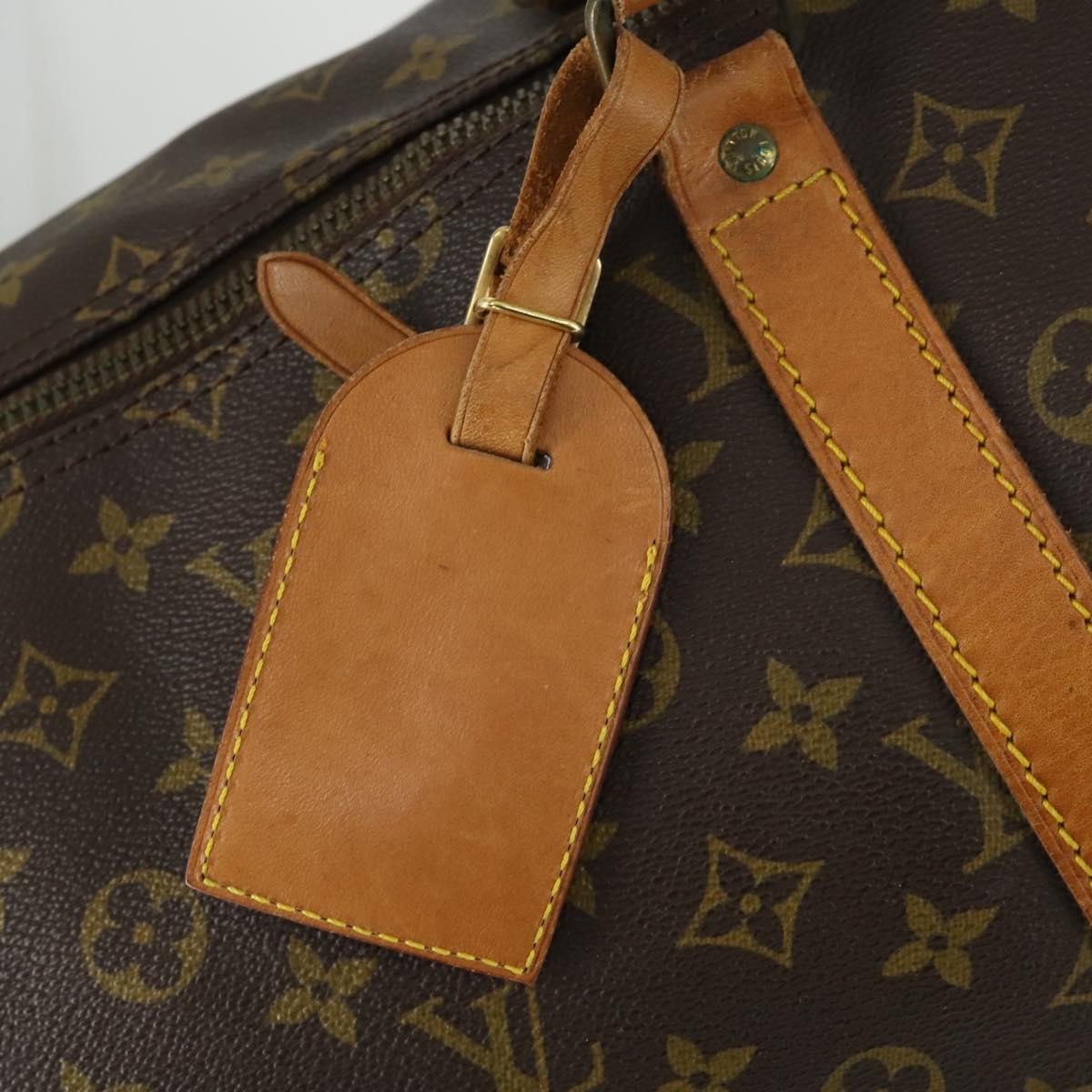 LOUIS VUITTON Monogram Keepall 55 Boston Bag M41424 LV Auth BA9282