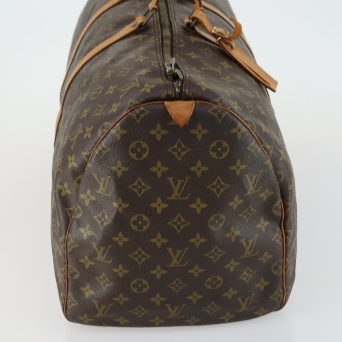 LOUIS VUITTON Monogram Keepall 55 Boston Bag M41424 LV Auth BA9282