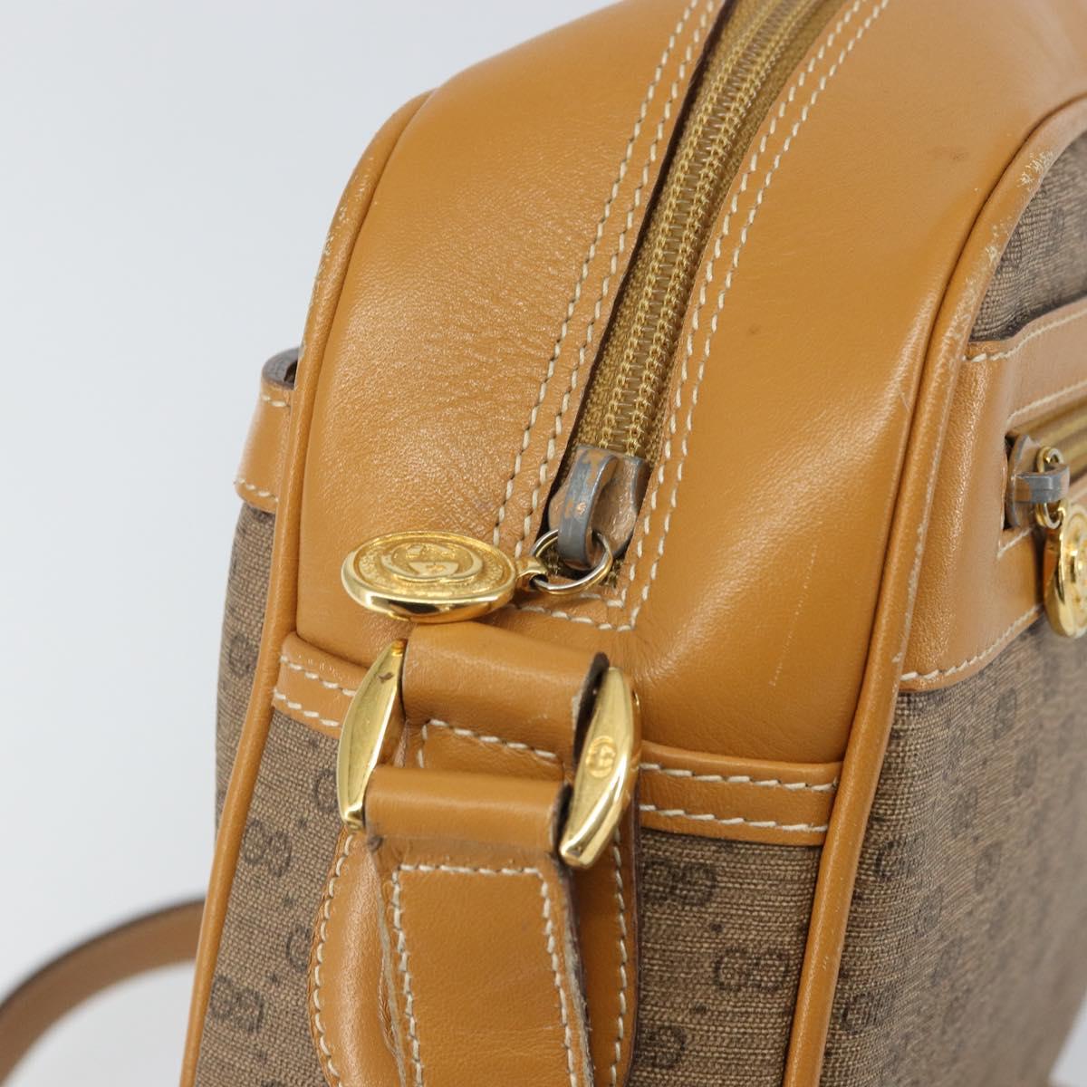 GUCCI GG Supreme Shoulder Bag PVC Beige Gold 001 56 0942 Auth BA9284