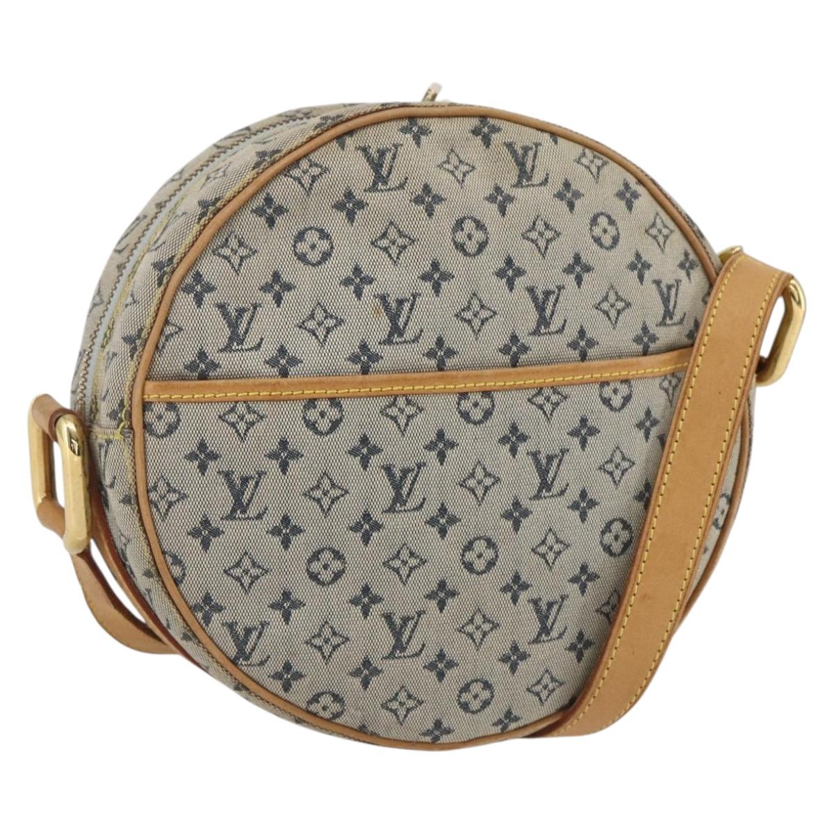 LOUIS VUITTON Monogram Mini Jeanne GM Shoulder Bag Blue M92000 LV Auth BA9290