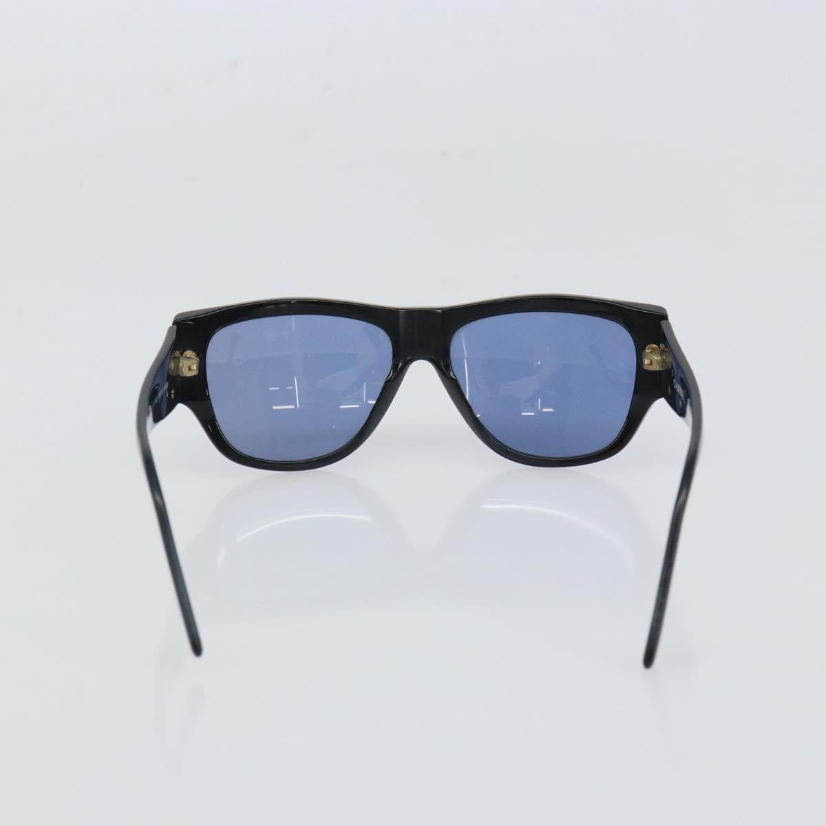 CHANEL COCO Mark Sunglasses plastic Black CC Auth BA9291