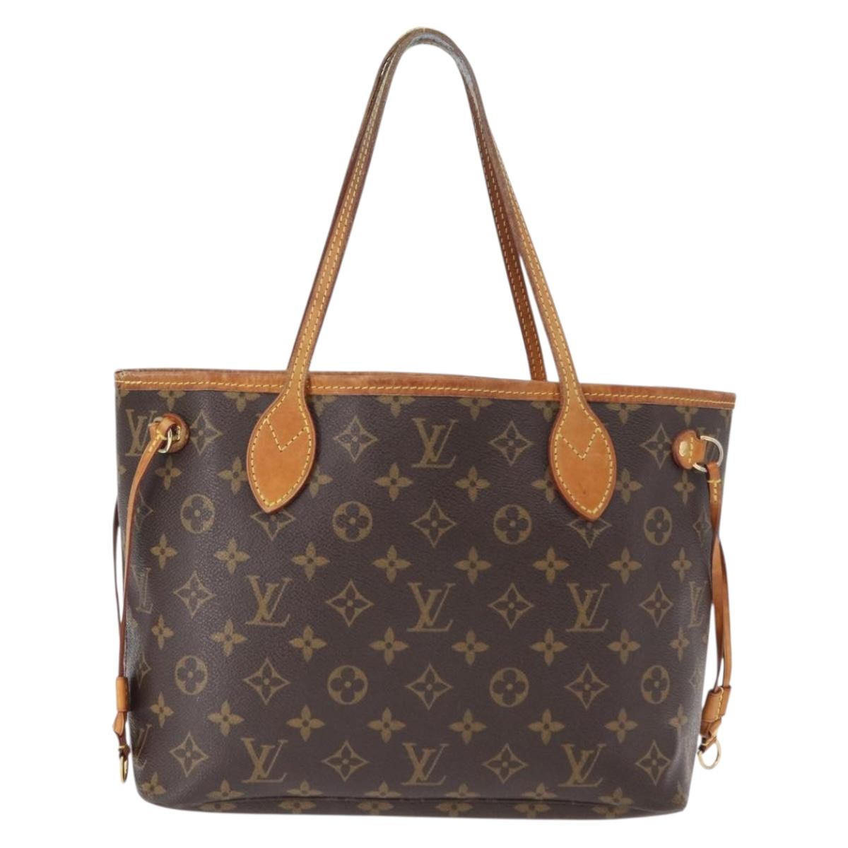 LOUIS VUITTON Monogram Neverfull PM Tote Bag M40155 LV Auth BA9297