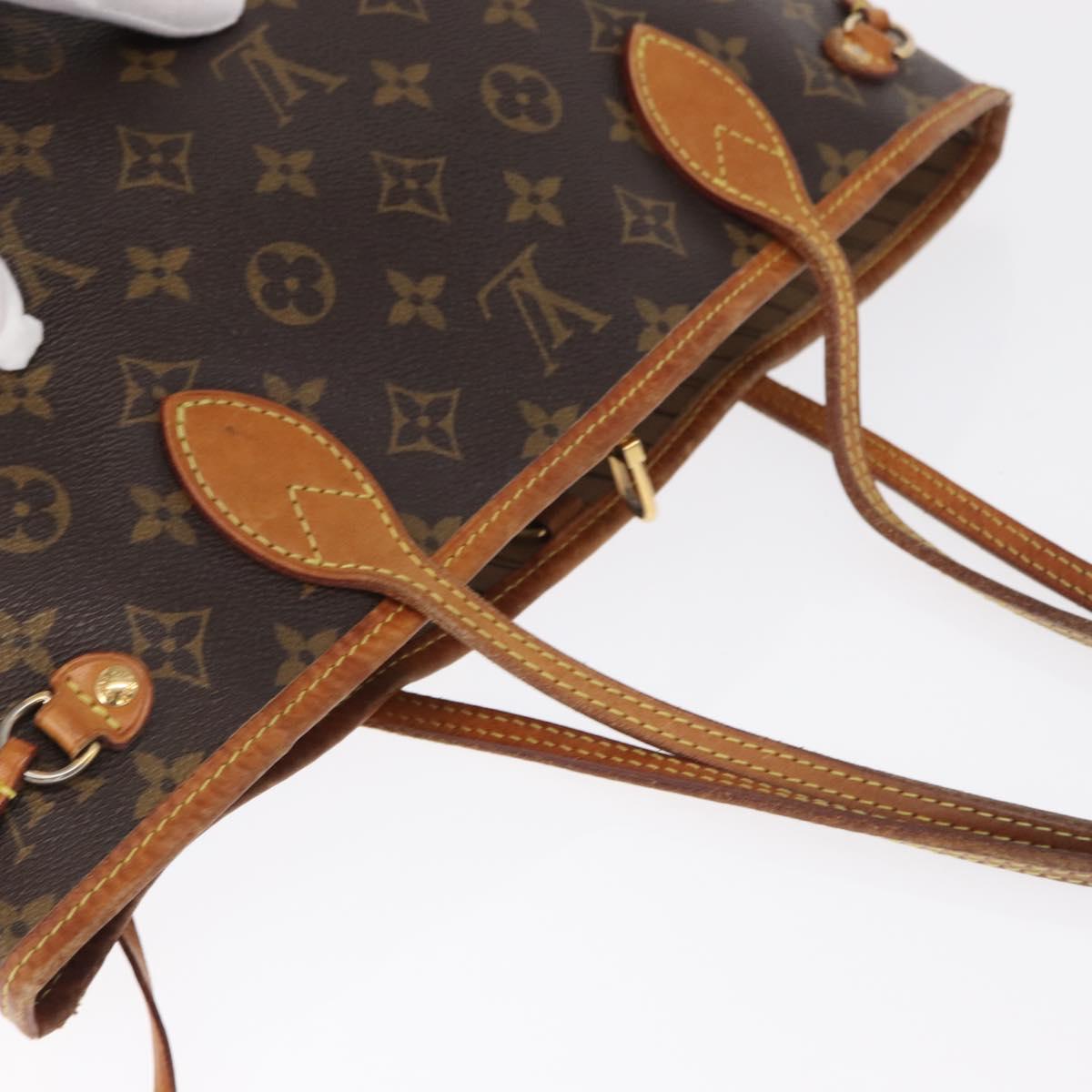 LOUIS VUITTON Monogram Neverfull PM Tote Bag M40155 LV Auth BA9297