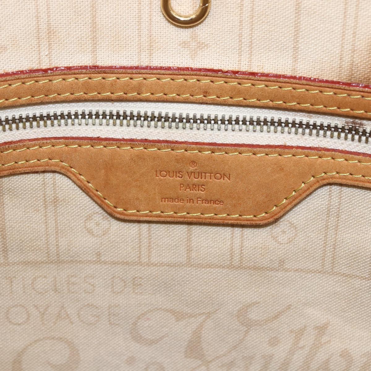 LOUIS VUITTON Damier Azur Neverfull MM Tote Bag N41605 LV Auth BA9303