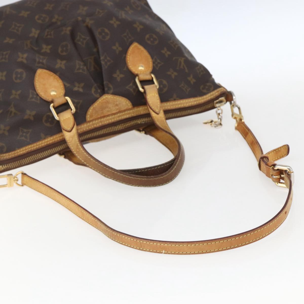 LOUIS VUITTON Monogram Palermo PM Tote Bag M40145 LV Auth BA9304