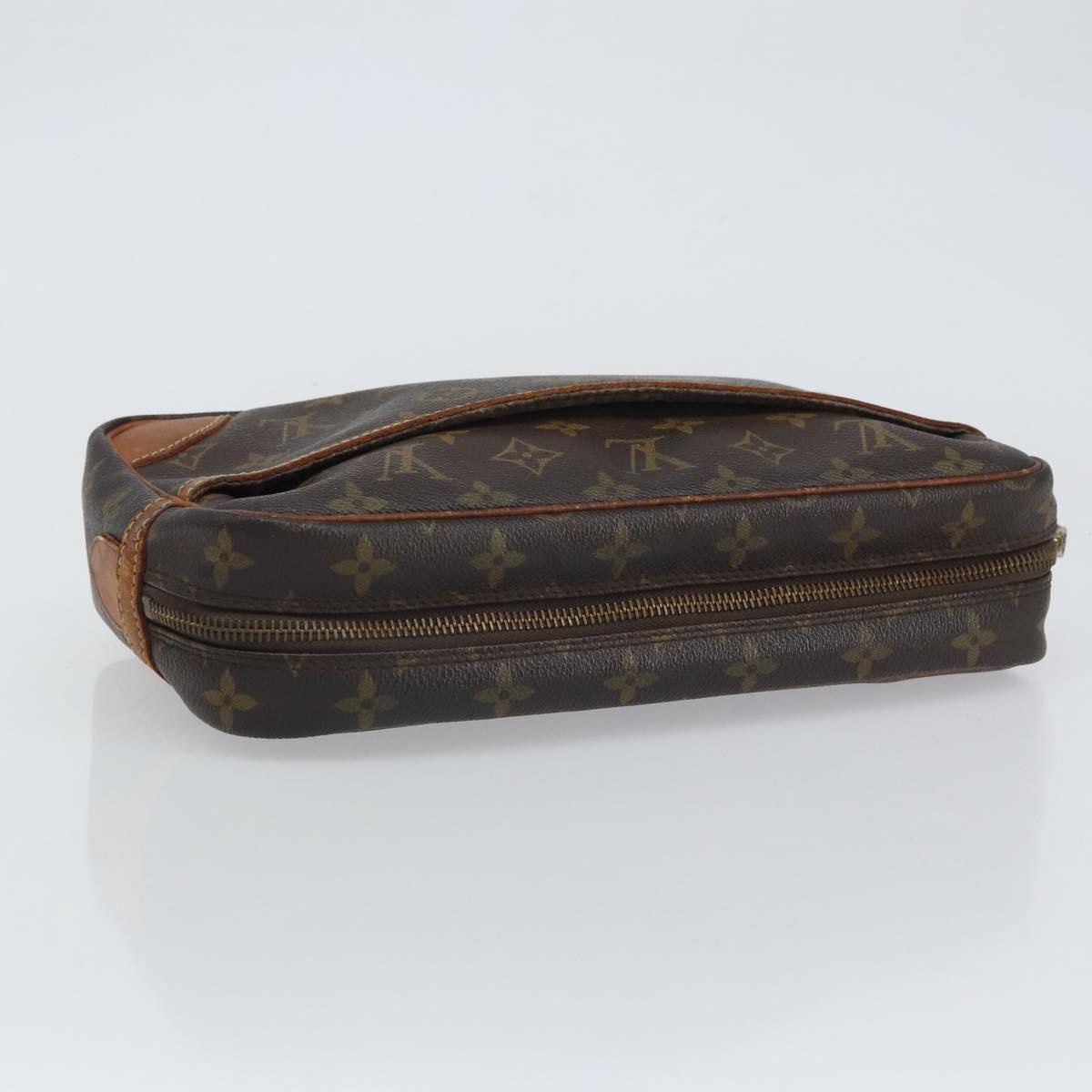 LOUIS VUITTON Monogram Compiegne 28 Clutch Bag M51845 LV Auth BA9307