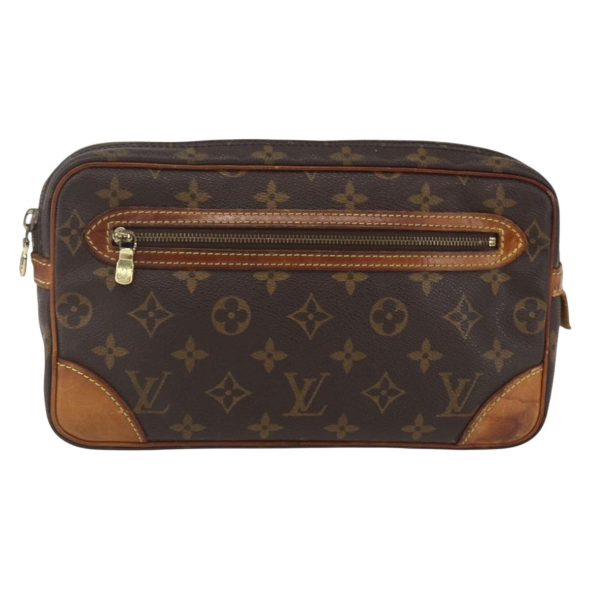 LOUIS VUITTON Monogram Marly Dragonne GM Clutch Bag M51825 LV Auth BA9309