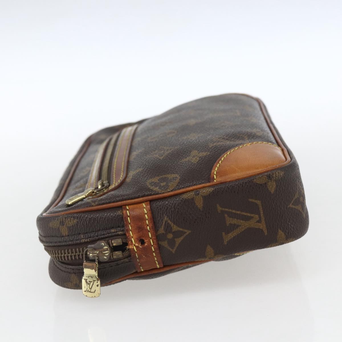 LOUIS VUITTON Monogram Marly Dragonne GM Clutch Bag M51825 LV Auth BA9309