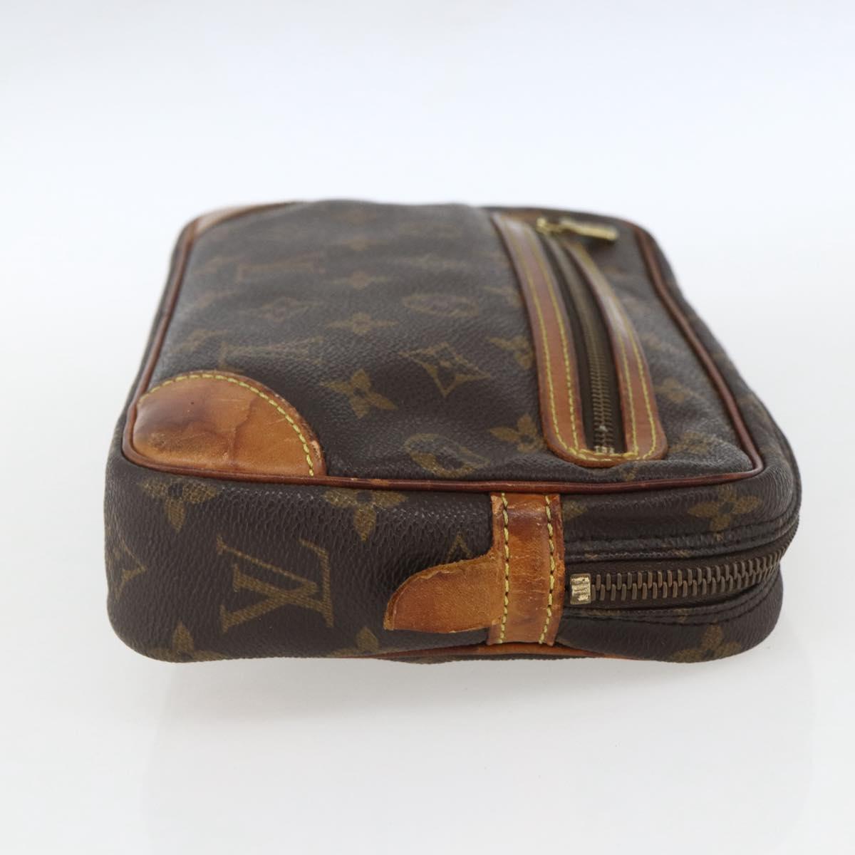 LOUIS VUITTON Monogram Marly Dragonne GM Clutch Bag M51825 LV Auth BA9309