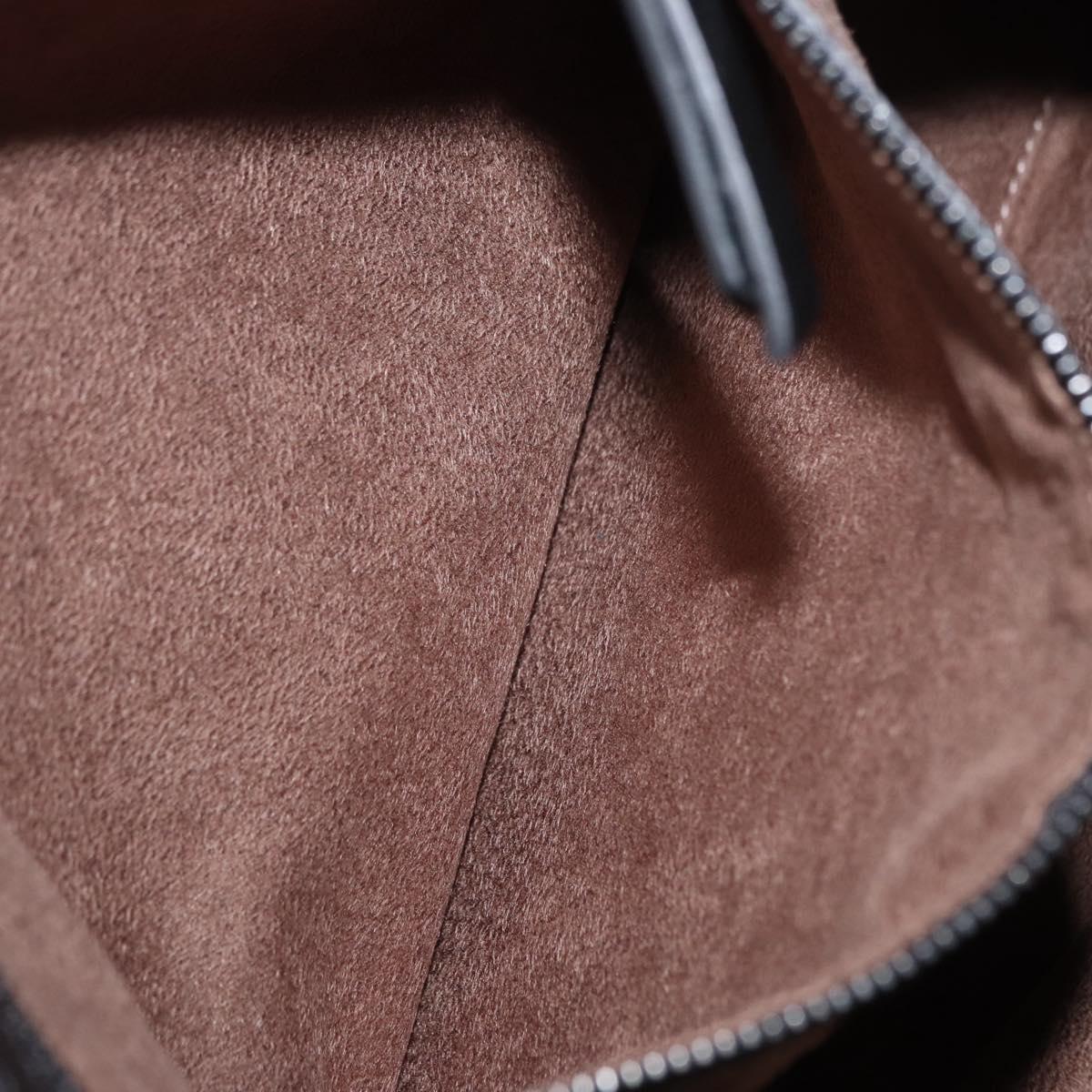 Jimmy Choo Sophia S Tote Bag Canvas Navy Silver Auth BA9319