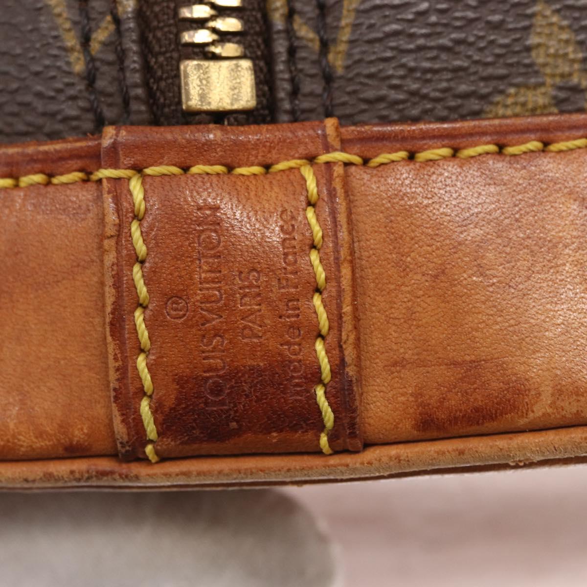 LOUIS VUITTON Monogram Alma Hand Bag M51130 LV Auth BA9322