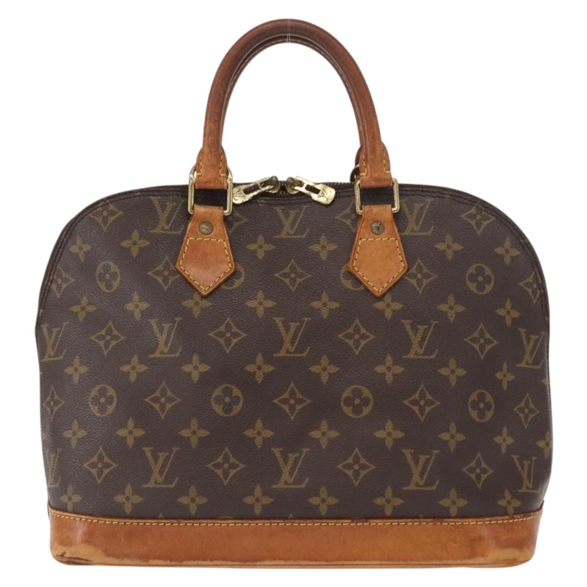 LOUIS VUITTON Monogram Alma Hand Bag M51130 LV Auth BA9322