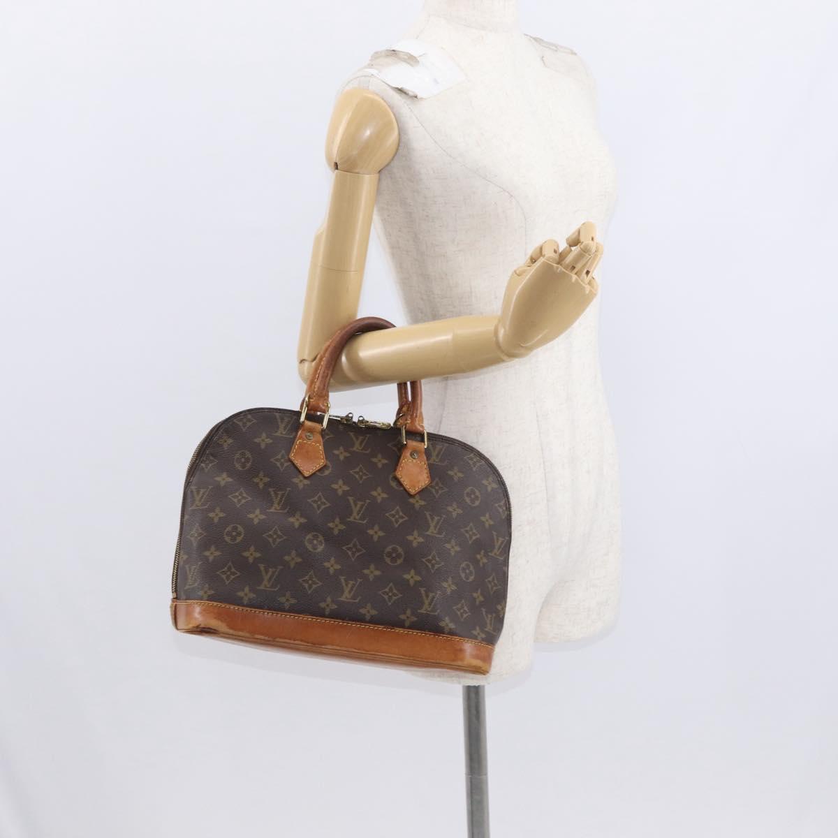 LOUIS VUITTON Monogram Alma Hand Bag M51130 LV Auth BA9322