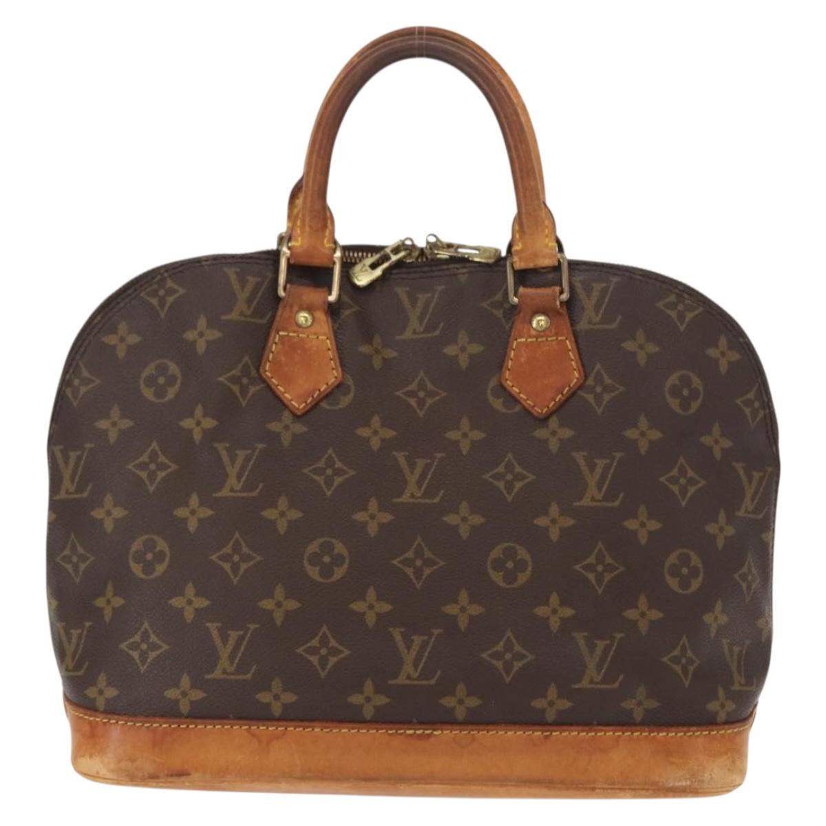 LOUIS VUITTON Monogram Alma Hand Bag M51130 LV Auth BA9326
