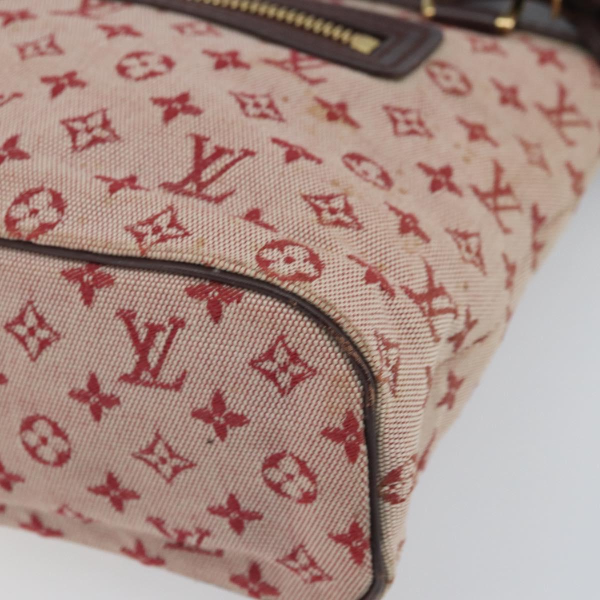 LOUIS VUITTON Monogram Mini Lucille PM Hand Bag Red M92678 LV Auth BA9329
