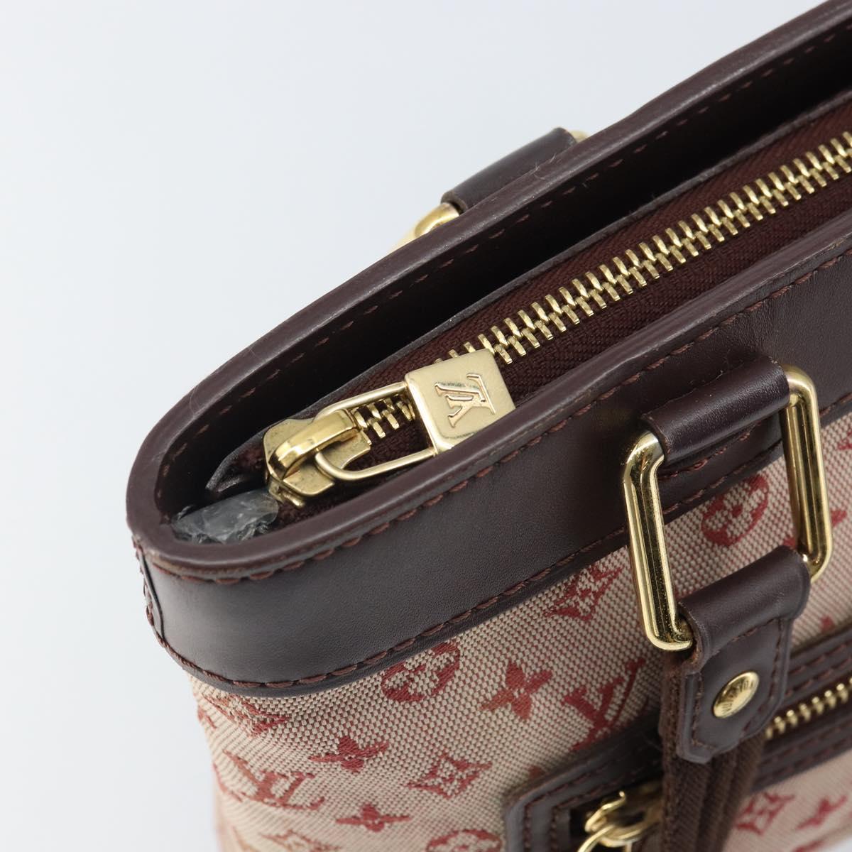 LOUIS VUITTON Monogram Mini Lucille PM Hand Bag Red M92678 LV Auth BA9329