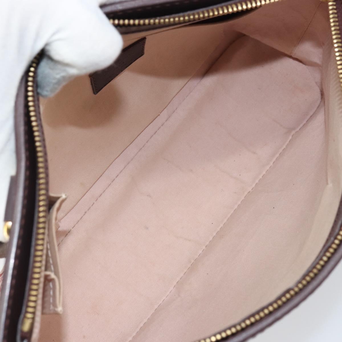 LOUIS VUITTON Monogram Mini Lucille PM Hand Bag Red M92678 LV Auth BA9329