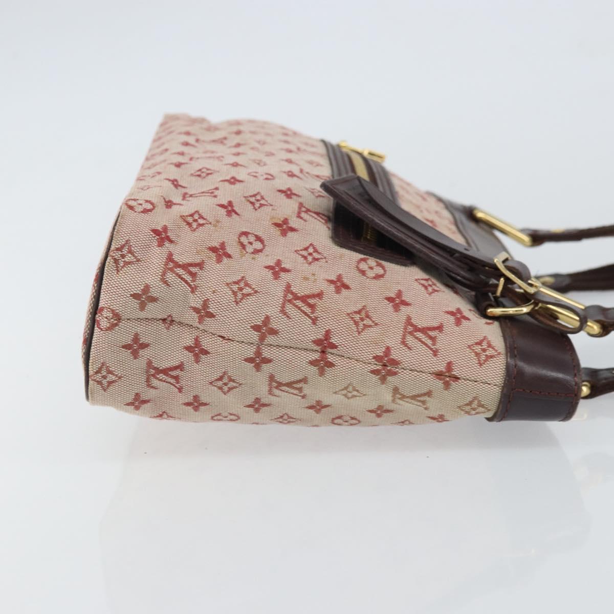 LOUIS VUITTON Monogram Mini Lucille PM Hand Bag Red M92678 LV Auth BA9329