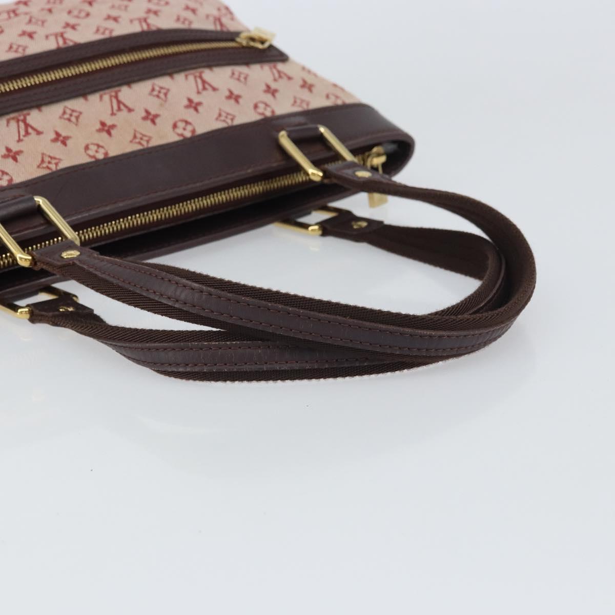 LOUIS VUITTON Monogram Mini Lucille PM Hand Bag Red M92678 LV Auth BA9329