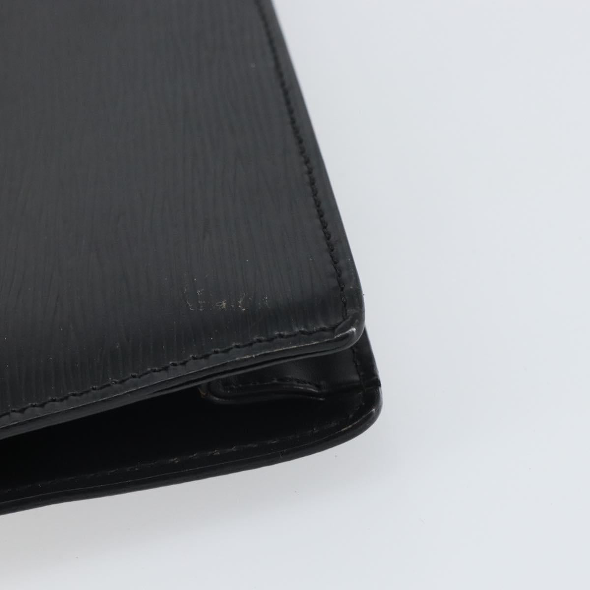 LOUIS VUITTON Epi Serie Dragonne Clutch Bag Black Noir M52612 LV Auth BA9336