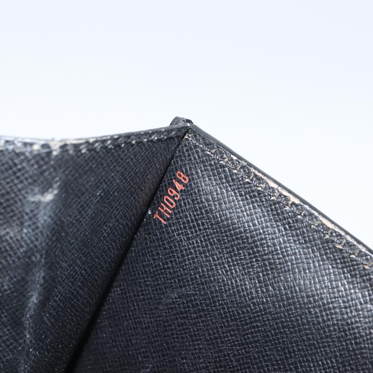LOUIS VUITTON Epi Serie Dragonne Clutch Bag Black Noir M52612 LV Auth BA9336