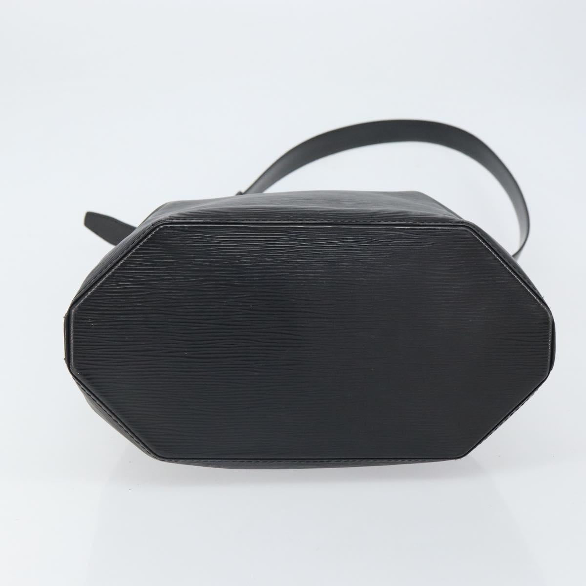 LOUIS VUITTON Epi Sac Depaule GM Shoulder Bag Black M80155 LV Auth BA9342
