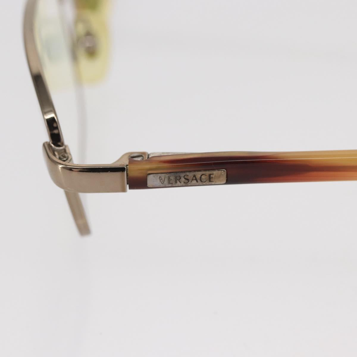 VERSACE Glasses metal Brown Auth BA9352