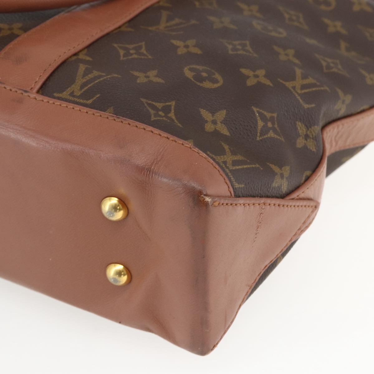 LOUIS VUITTON Monogram Sac Weekend PM Hand Bag M42425 LV Auth BA9356