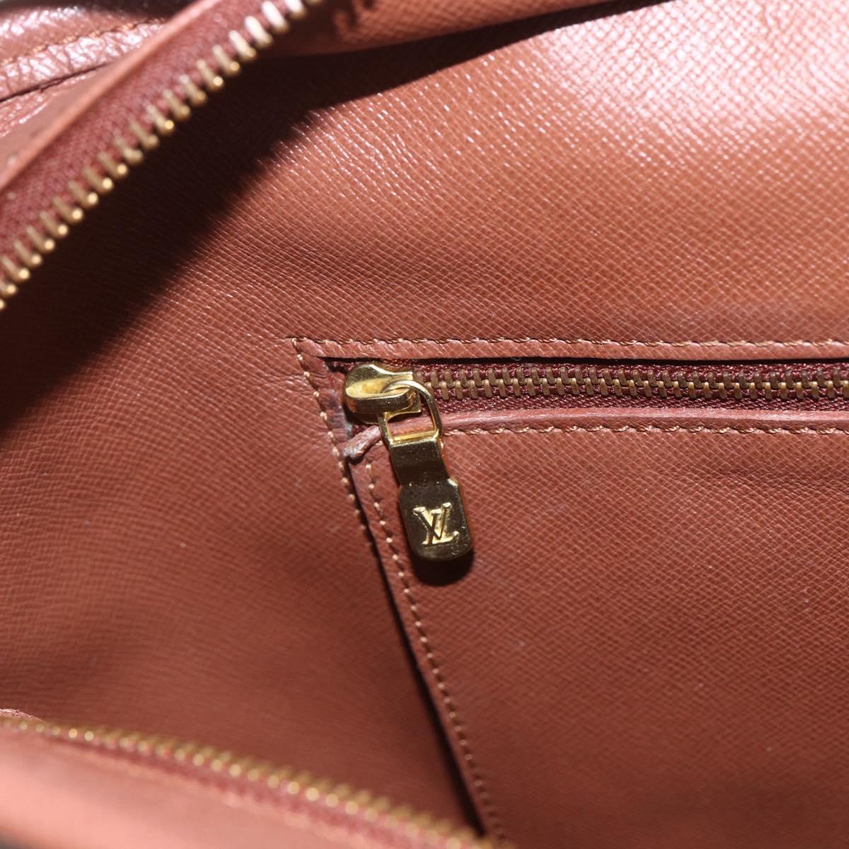 LOUIS VUITTON Monogram Sac Weekend PM Hand Bag M42425 LV Auth BA9356