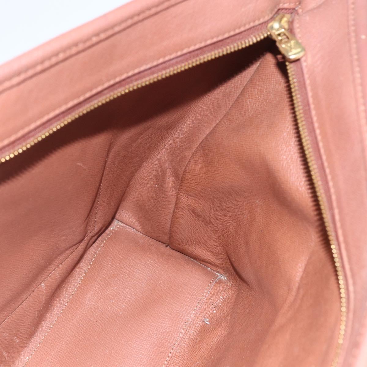 LOUIS VUITTON Monogram Sac Weekend PM Hand Bag M42425 LV Auth BA9356