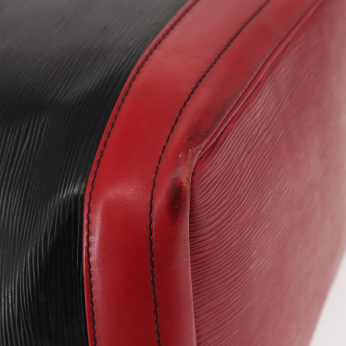 LOUIS VUITTON Epi Noe Shoulder Bag Biolor Black Red M44017 LV Auth BA9370