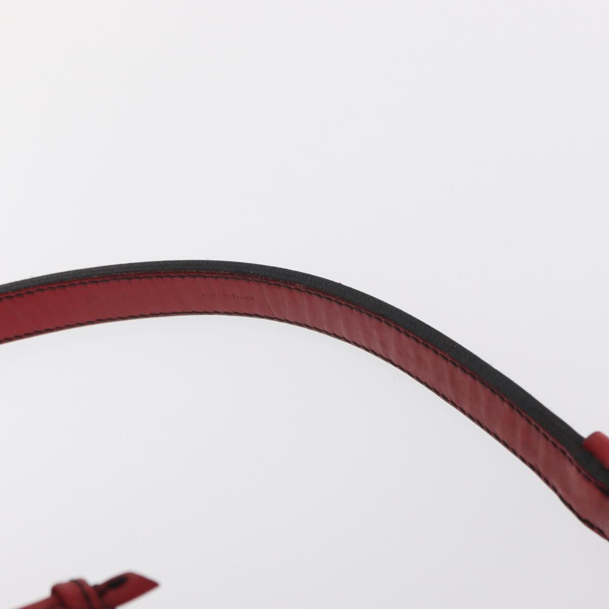 LOUIS VUITTON Epi Noe Shoulder Bag Biolor Black Red M44017 LV Auth BA9370