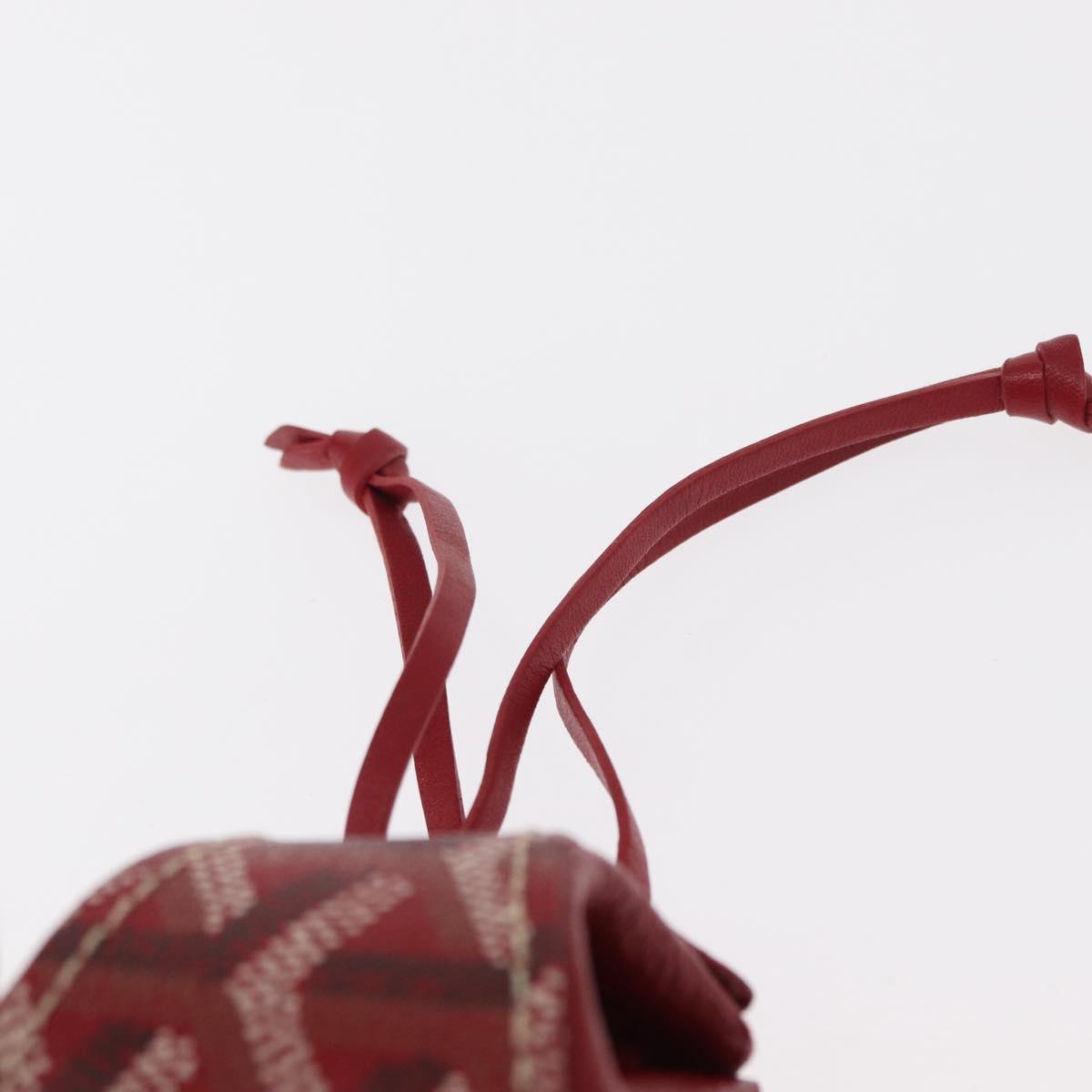 GOYARD Pouch PVC Canvas Red Auth BA9393V