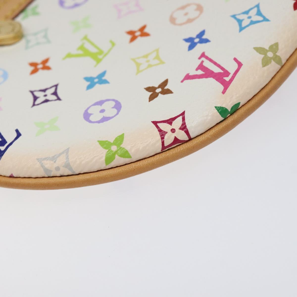 LOUIS VUITTON Monogram Multicolor Pochette GM Pouch White M60027 Auth BA939SAM