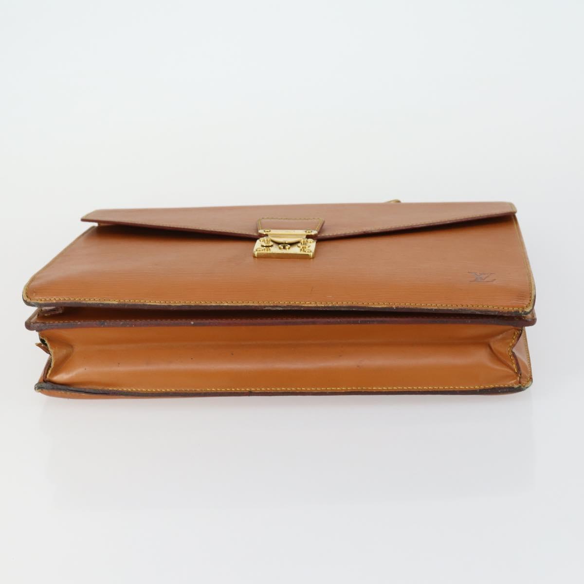 LOUIS VUITTON Epi Serviette Conseiller Briefcase Beige M54429 LV Auth BA9408