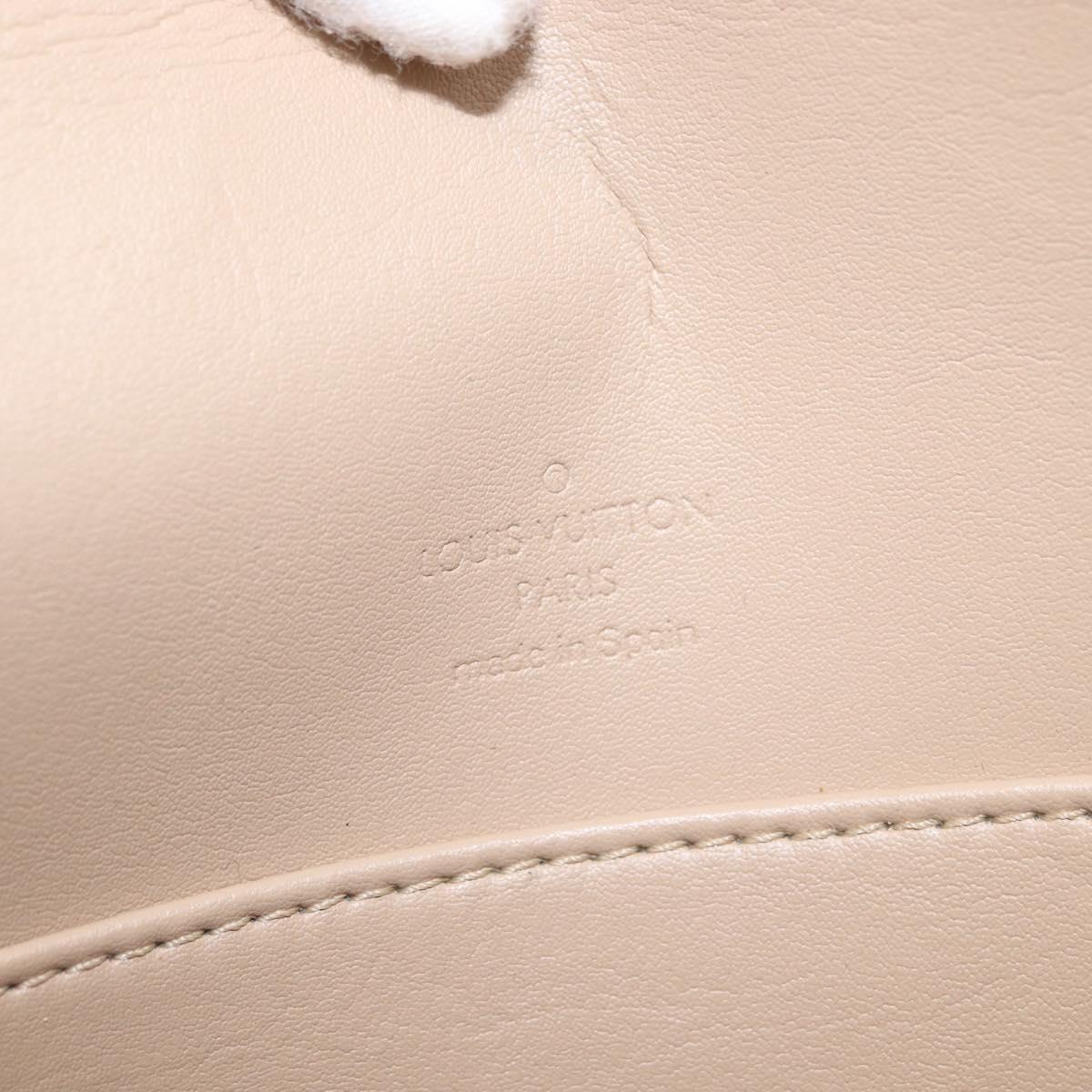 LOUIS VUITTON Monogram Vernis Thompson Street Bag Beige M91301 LV Auth BA9429